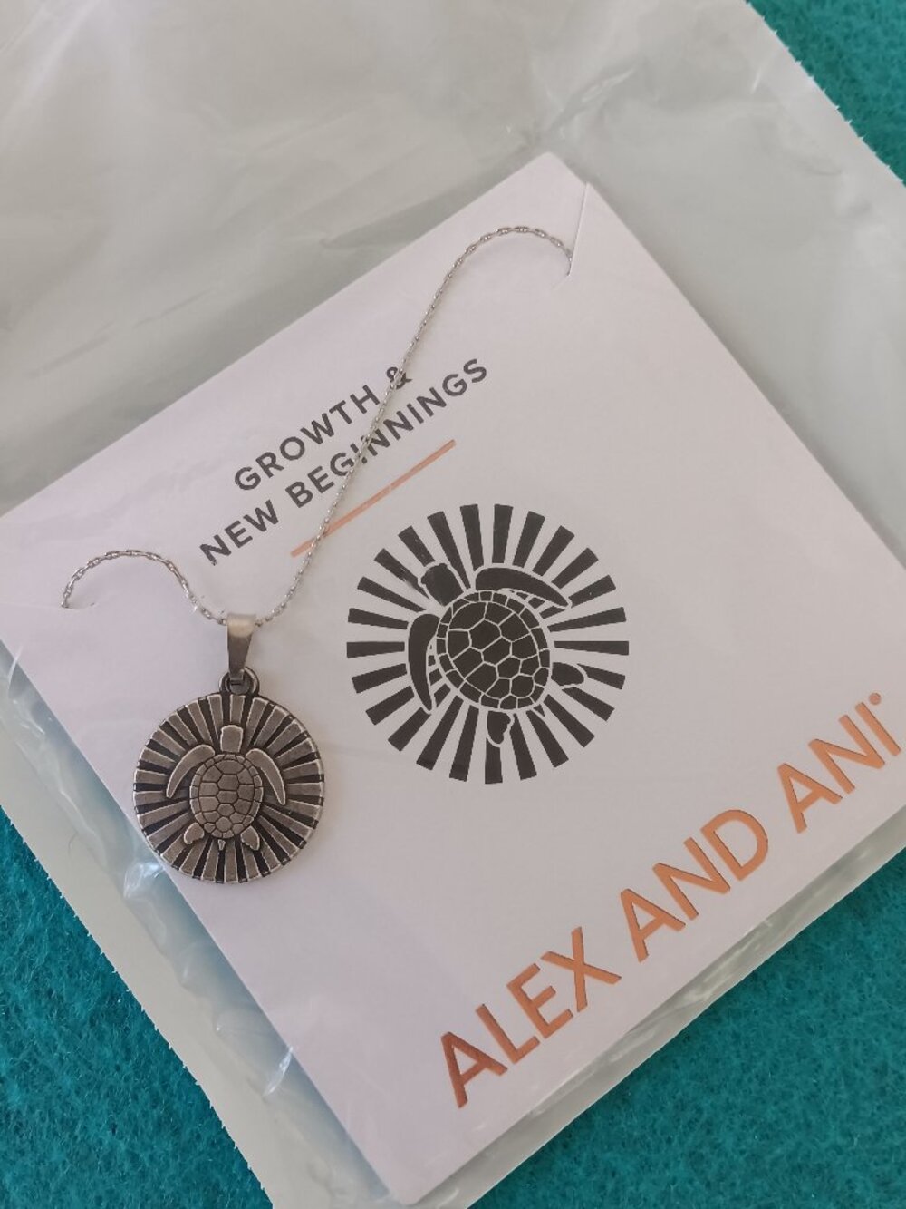 Alex and Ani sea turtle necklace